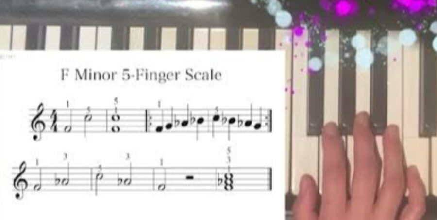 F Minor 5-Finger Scale